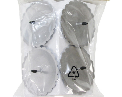 Pachet de patru supape cu disc argintii cu roată de disc pentru reglarea manuală a alimentării cu aer