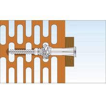 Dibluri plastic fără șurub Tox Tetrafix 10x100 mm, 25 bucăți, pentru rame/tocuri-thumb-12