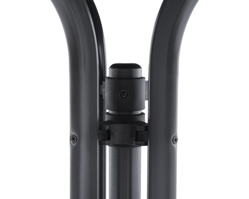 Vizualizare detaliată a conexiunii tubulare a unei piese de mobilier cu șuruburi