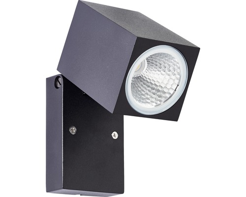 Lumină de perete neagră cu bec LED în formă de cub