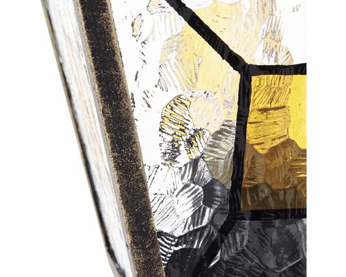 Prim-plan cu sticlă cu model