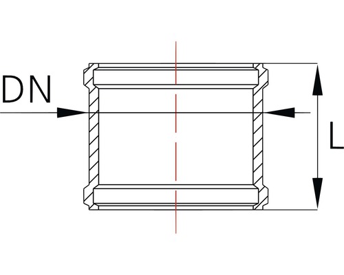 Desen tehnic al unui conector de conductă cu dimensiuni