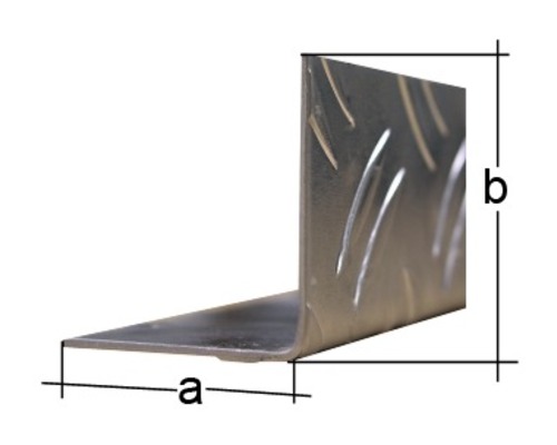 Profil unghiular din aluminiu cu dimensiuni