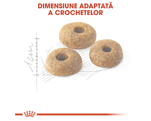 Trei bucăți de hrană pentru câini în formă de inel