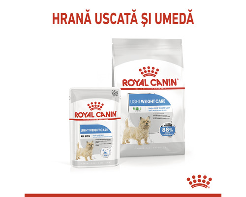 Hrană uscată și umedă pentru câini Royal Canin Light Weight Care