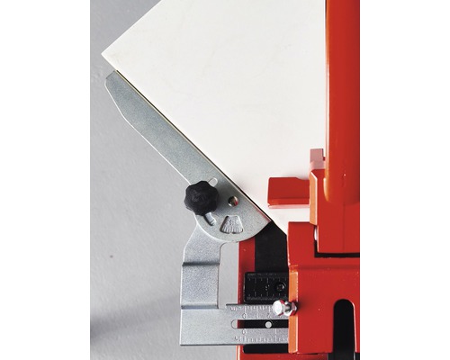 Imagine detaliată a unui tăietor de faianță cu opritor unghiular