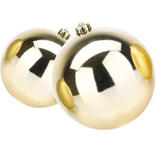 Două globuri de Crăciun din plastic