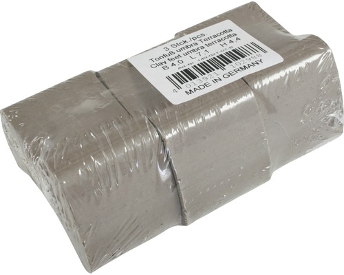 Trei picioare de lut umbra teracotă ambalate în folie