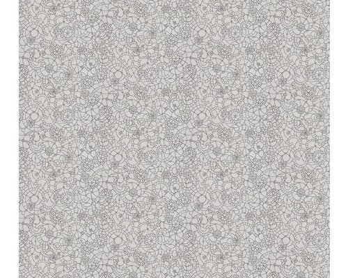 Tapet cu model floral și aspect de dantelă