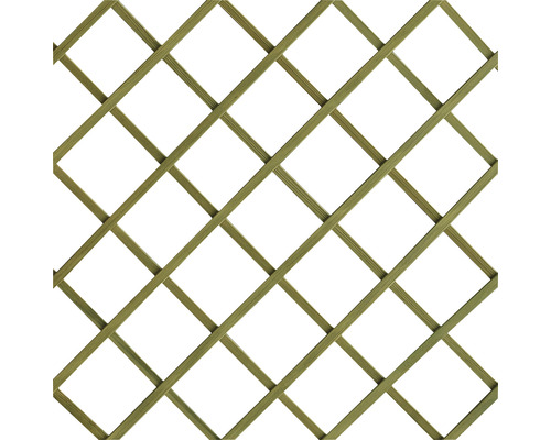 Element de gard din lemn cu model de grilaj pătrat