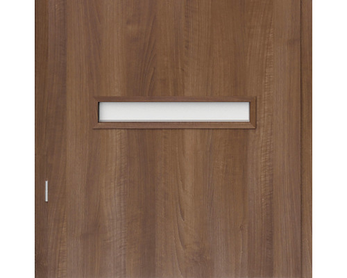 Ușă din lemn cu inserție dreptunghiulară din sticlă