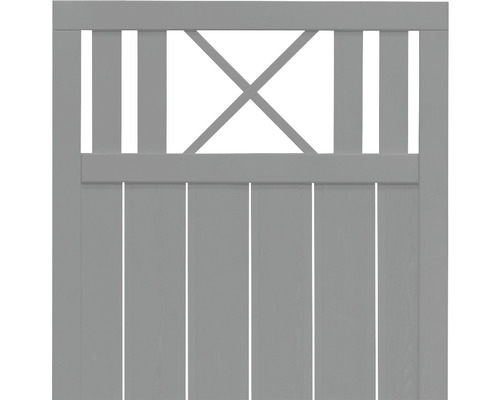 Poartă din lemn cu design în formă de X