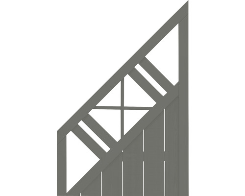 Gard din lemn cu model de grilaj triunghiular