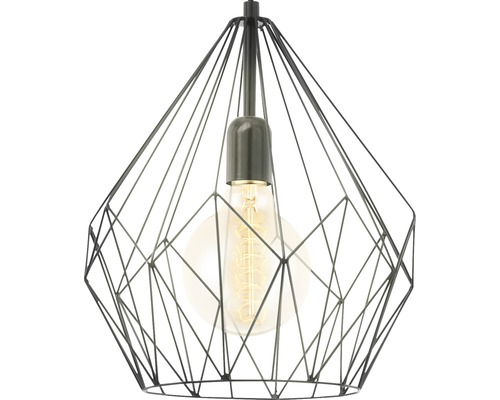 Lămpi suspendate cu cadru geometric din sârmă și bec