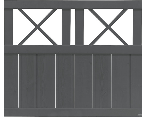 Gard din lemn cu model în cruce