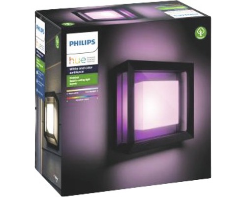 Ambalajul unei lămpi de perete pentru exterior Philips Hue White and Color Ambiance