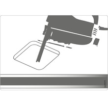 Fierăstrău pendular care taie o formă pătrată