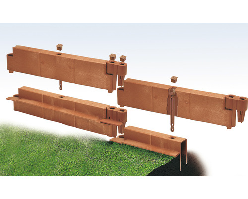 Bordură de gazon din plastic pentru delimitarea gazonului și a straturilor de flori