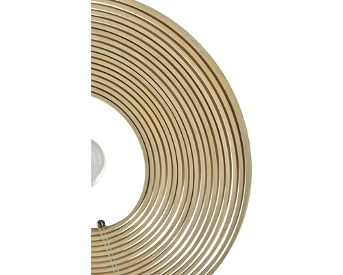 Prim-plan al unei lămpi cu design circular