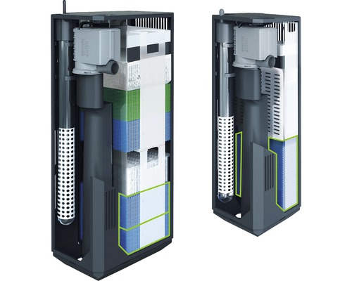 Filtru intern pentru acvarii cu diferite medii filtrante