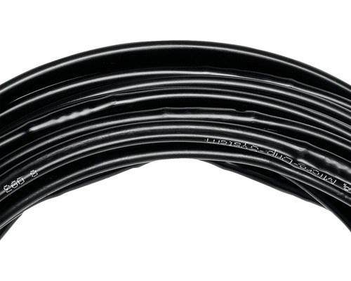 Cablu difuzor negru înfășurat