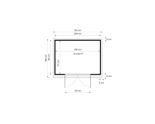 Planul unui foișor de grădină cu dimensiuni