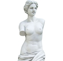 Statuie Venus 26 x 24 x 85 cm, gri-thumb-1
