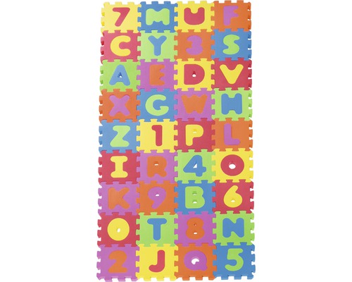 Covor puzzle litere și cifre, 36 piese, 16x16 cm Covor puzzle litere și cifre, 36 piese, 16x16 cm