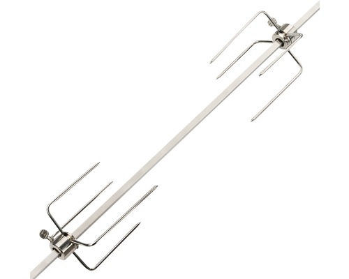 Frigăruie metalică pentru grătar cu patru furculițe pentru frigărui