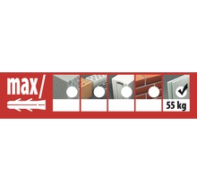 Dibluri metalice cu șurub Tox Spagat M6x60 mm, 2 bucăți, pentru perete fals