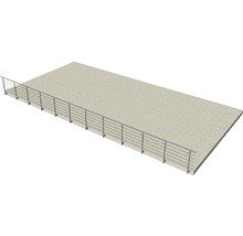 Terasa cu balustradă metalică