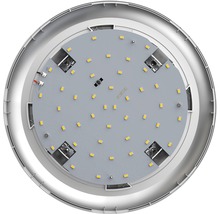 Aplică tavan cu LED integrat Steinel DL Vario Quattro 9,8W 1000 lumeni, senzor de mișcare, pentru exterior IP54, argintiu