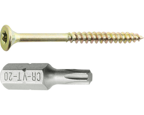 Șurub pentru lemn cu bit corespunzător