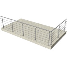 Balustradă metalică pentru balcon cu bare orizontale