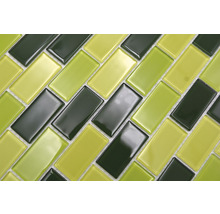 Mozaic piscină sticlă CM B454 mix verde 32,2x31 cm