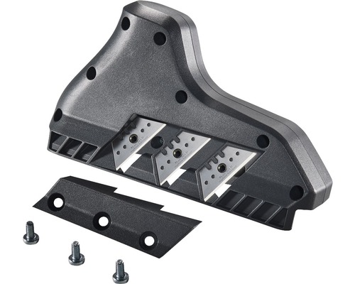 Instrument pentru tăierea plăcilor izolatoare cu lame, capac și șuruburi