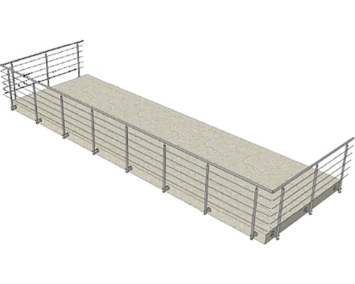 Balcon cu balustradă metalică