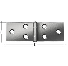 Balama fixă Alberts 101x32 mm, oțel zincat galben-thumb-2 Balama fixă Alberts 101x32 mm, oțel zincat galben-thumb-2