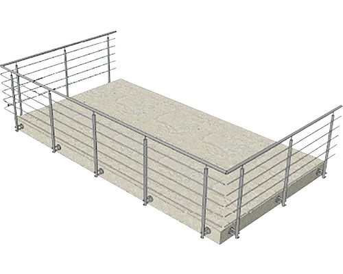 Balcon cu balustradă metalică