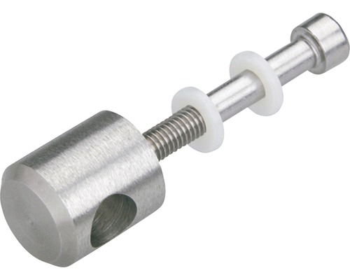 Prindere metalică cu filet și șaibe din plastic