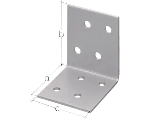 Conector unghiular cu găuri pentru fixare