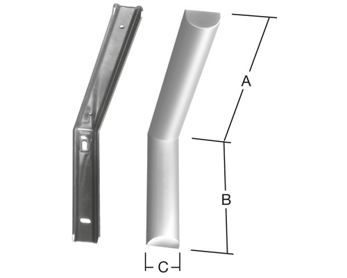 Unghi metalic cu dimensiuni