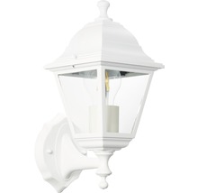 Lumină de perete albă în stil felinar cu sticlă transparentă