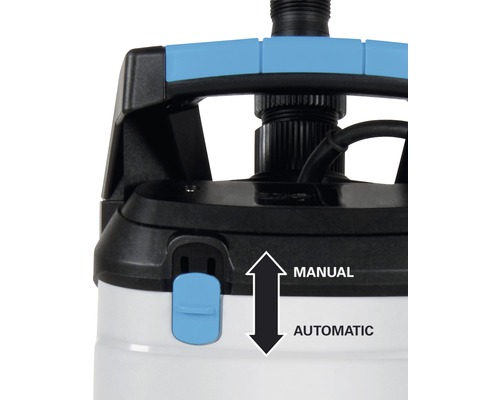 Detaliu al unei pompe cu comutator pentru reglarea funcționării manuale și automate