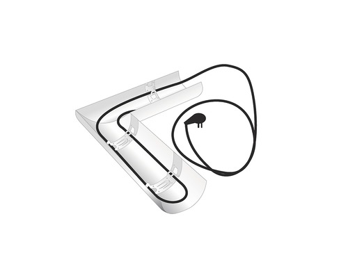 Încălzire jgheaburi cu cleme de fixare și ștecher