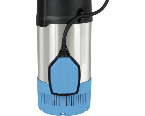 Imagine detaliată cu o pompă submersibilă din oțel inoxidabil cu comutator cu flotor