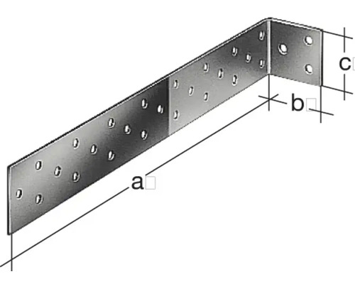 Unghi perforat cu dimensiuni