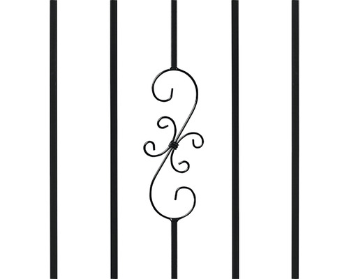 Element de gard din fier forjat cu design decorativ