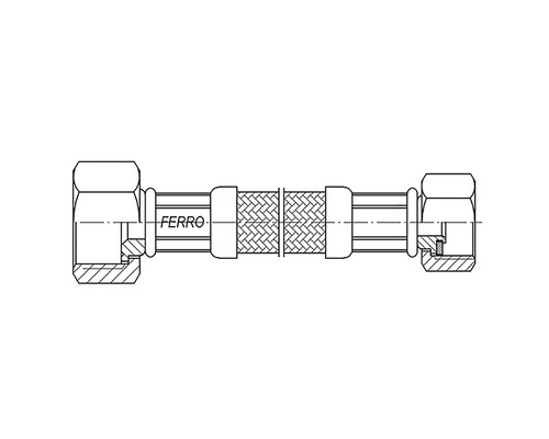Racord de colț pentru furtun blindat Ferro