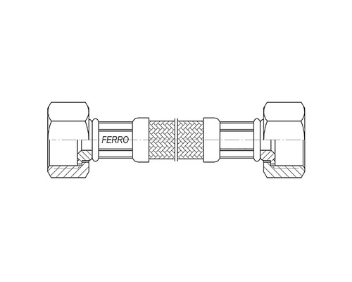 Țeavă ondulată cu racorduri filetate în unghi